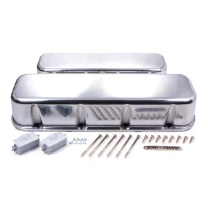 RACING POWER CO-PACKAGED #R6230-1 BBC Alum Tall V/C Plain Polished