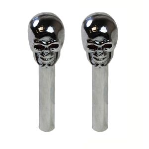 RACING POWER CO-PACKAGED #R6275 Skull Door Lock Knobs Pr