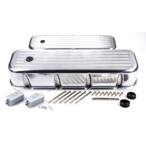 RACING POWER CO-PACKAGED #R6330 BBC Alum Tall V/C Ball Milled Polished