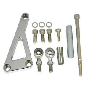 RACING POWER CO-PACKAGED #R6402 Chrome Alum SB Chevy Alternator Bracket Lwp