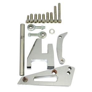 RACING POWER CO-PACKAGED #R6405 Chrome Alum SB Chevy Alternator Bracket Swp