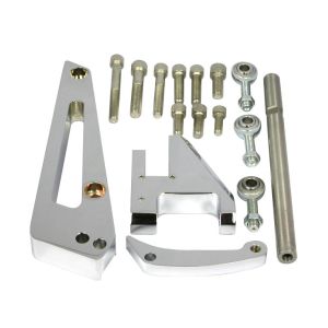 RACING POWER CO-PACKAGED #R6411 Chrome Alum BBC Alterna tor Bracket SWP