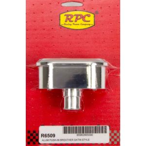 RACING POWER CO-PACKAGED #R6509 Alum Finned V/C Breather Polished/Satin