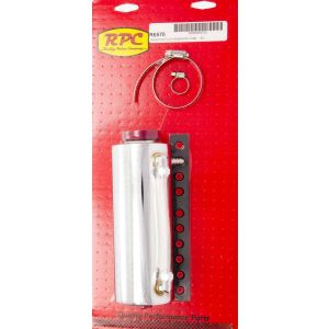 RACING POWER CO-PACKAGED #R6570 Chrome Radiator Fluid Reservor Tank