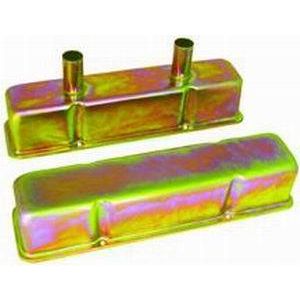 RACING POWER CO-PACKAGED #R7215Z Zinc SB Chevy Circle Track Valve Cover Pair