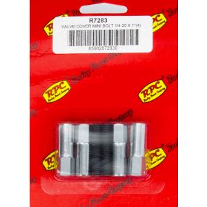 RACING POWER CO-PACKAGED #R7283 Chrome V/C Mini Bolt (4) 1 3/8in x 1/4-20 Thread
