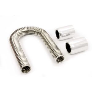 RACING POWER CO-PACKAGED #R7307 36in Stainless Hose Kit w/Polished Ends