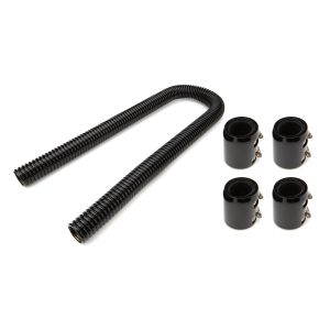 RACING POWER CO-PACKAGED #R7310BK Black 48in Stainless Radiator Hose Kit