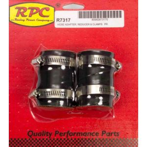 RACING POWER CO-PACKAGED #R7317 Radiator End Rubber Hose End 1.75in x 1.25 x 1.5