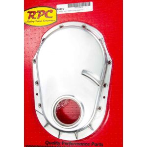 RACING POWER CO-PACKAGED #R8425 BBC 91-95 Alum Timing Chain Cover Polished