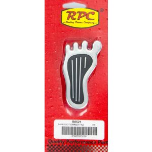 RACING POWER CO-PACKAGED #R8521 Dimmer Pad Barefoot Chrome Steel