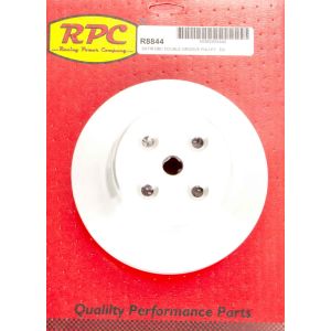 RACING POWER CO-PACKAGED #R8844 BBC 2 Groove Satin Alum Long W/PPPulley