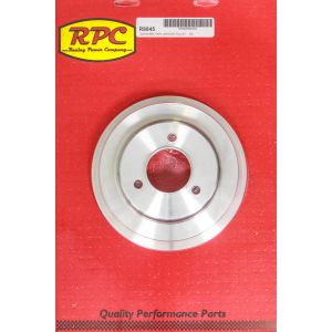 RACING POWER CO-PACKAGED #R8845 BBC 3 Goove Crank Pulley Long W/P Satin