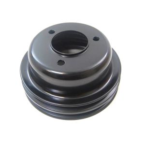 RACING POWER CO-PACKAGED #R8974B Ford 289 2 Groove Crank shaft Pulley Black