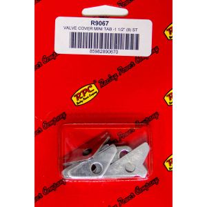 RACING POWER CO-PACKAGED #R9067 Chrome V/C Hold Down Mini Tab 8pcs
