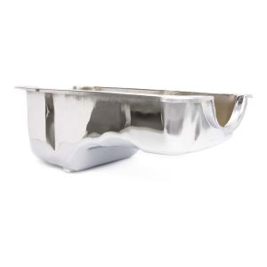 RACING POWER CO-PACKAGED #R9078 65-87 SBF Steel Stock Oil Pan Chrome
