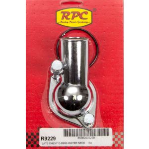 RACING POWER CO-PACKAGED #R9229 66-75 Chevy V8 Steel Water Neck Chrome
