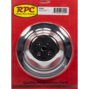 RACING POWER CO-PACKAGED #R9600 Chrome Steel Water Pump Pulley SBC Short 7.1 Dia