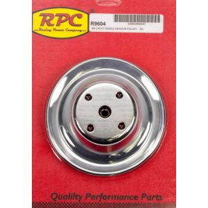 RACING POWER CO-PACKAGED #R9604 Chrome Steel Water Pump Pulley Long SBC 6.3 Dia
