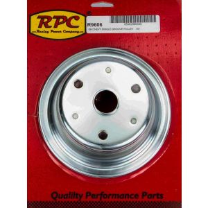 RACING POWER CO-PACKAGED #R9606 Chrome Steel Crankshaft Pulley 1Groove Long WP