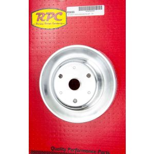 RACING POWER CO-PACKAGED #R9608 Chrome Steel Crankshaft Pulley 3Groove Long WP