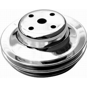 RACING POWER CO-PACKAGED #R9723 BB Chevy Double Groove Long Water Pump Pulley