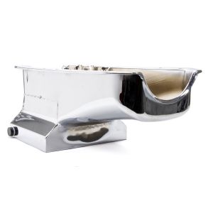 RACING POWER CO-PACKAGED #R9725 55-79 SBC Steel Drag Race Oil Pan Chrome
