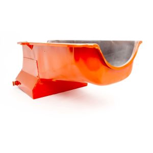 RACING POWER CO-PACKAGED #R9731 80-85 SBC Steel Drag Race Oil Pan Orange