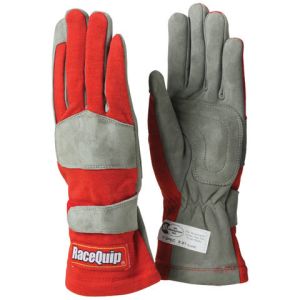 RACEQUIP #351016RQP Gloves Single Layer X-Large Red SFI