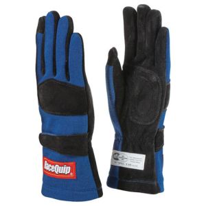 RACEQUIP #355023RQP Gloves Double Layer Medium Blue SFI