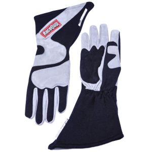 RACEQUIP #358603RQP Gloves Outseam Black/ Gray Medium SFI-5