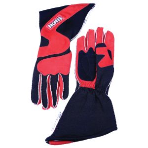 RACEQUIP #359105RQP Gloves Outseam Black/Red Large SFI-5