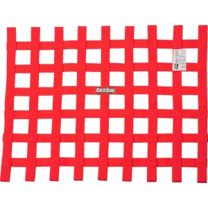 RACEQUIP #725015RQP Ribbon Window Net SFI Red