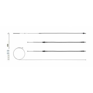 RIGHT STUFF DETAILING #RSBCF02S Brake Cable Set w/Hardwa re 68-69 Camaro Stainles