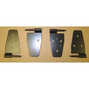 RUGGED RIDGE #11202.01 Door Hinge Kit Black 87- 06 Jeep Wrangler TJ