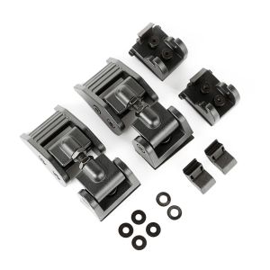 RUGGED RIDGE #11210.21 Hood Latches Black 18-   Jeep Wrangler JL