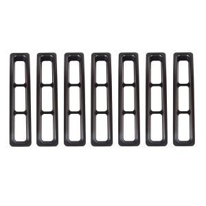 RUGGED RIDGE #11306.03 Grille Inserts Black 97- 06 Jeep Wrangler TJ
