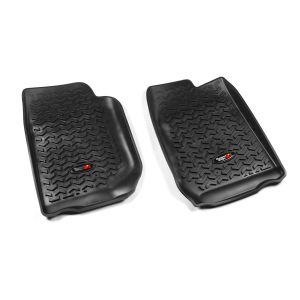 RUGGED RIDGE #12920.01 Floor Liners Front Black 07-13 Jeep Wrangler