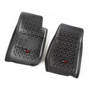 RUGGED RIDGE #12920.03 Floor Liners Front Black 14-18 Jeep Wrangler
