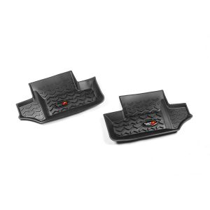 RUGGED RIDGE #12950.02 Floor Liners Rear Black 07-18 Jeep Wrangler
