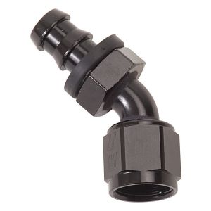 RUSSELL #624103 Twist-Lok Hose End #10 45 Deg Black