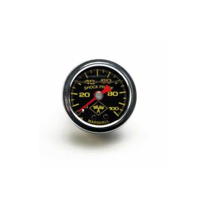 RUSSELL #650320 0-100 PSI Fuel Pressure Gauge Blk Face/Chrm Case