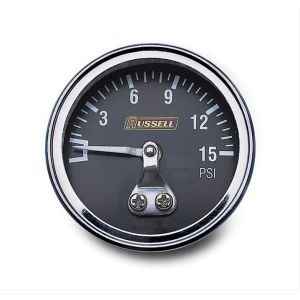 RUSSELL #650350 Non Liquid Filled Gauge 0-15 PSI