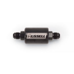 RUSSELL #650613 Check Valve 8an Male to 8an Male Black Anodize