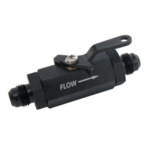 RUSSELL #650633 Shutoff Valve - #6an Male Black Finish