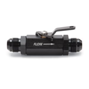 RUSSELL #650643 Shutoff Valve 8an Male Black Finish