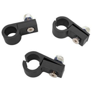 RUSSELL #654263 Line Clamp 8AN Tubing Black Anodized (3 Pack)