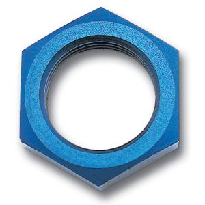 RUSSELL #661900 Endura Bulkhead Nut #8 Blue