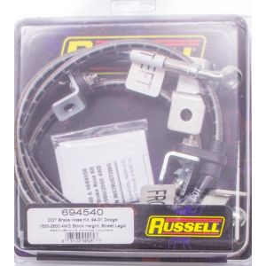 RUSSELL #694540 S/S Brake Line Kit 94-99 Dodge 4WD
