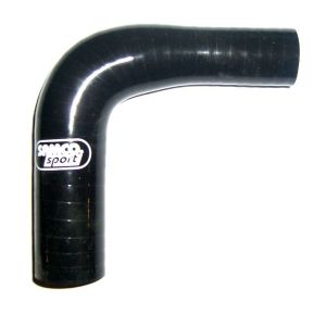 SAMCO SPORT #RE90/45-38(BLACK) 1-3/4in to 1-1/2in 90Deg Reducer Elbow Black